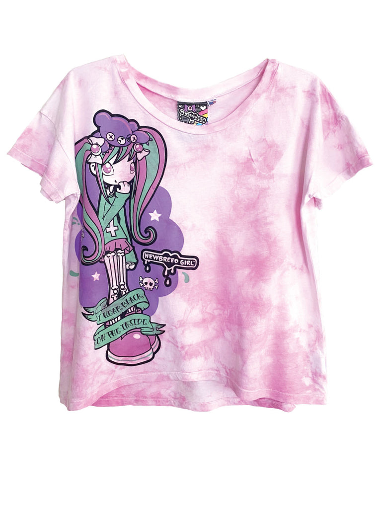 Violetta Skye PASTEL GOTH Tie-Dye Oversize Crop