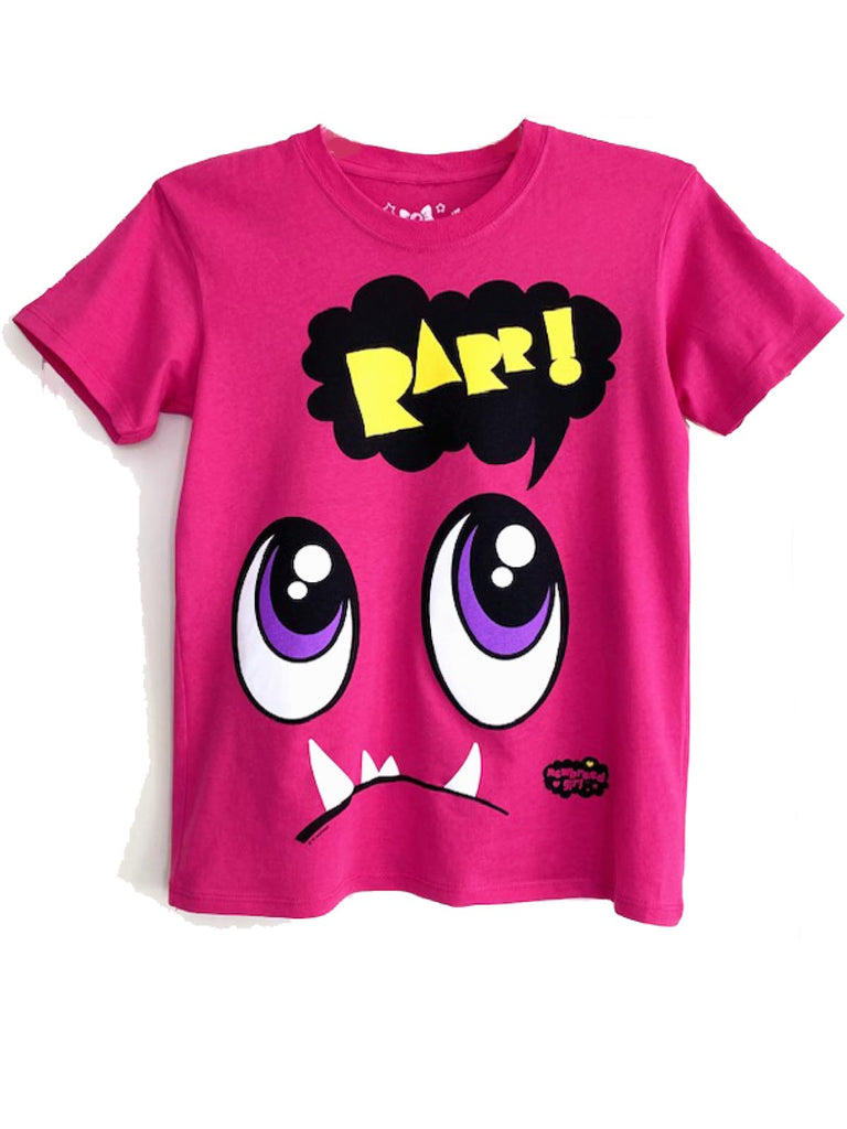 NewBreed Girl: Shy RARR Monsta Y2K Snug Baby Tee