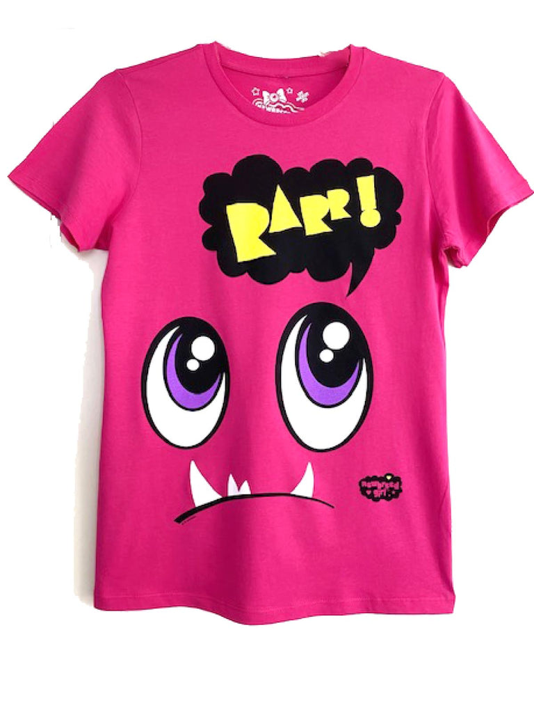 NewBreed Girl: Y2K Shy RARR Monsta T-Shirt- Regular Fit