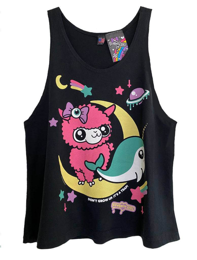 NewBreed Alpaca & Narwhal Don't Grow Up Tank