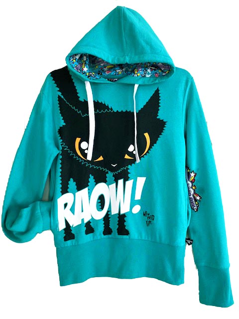 NewBreed Vintage RAOW kitty Hoodie
