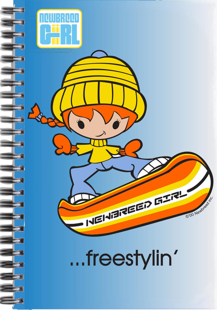 1990's Glitter Girliez FREESTYLIN' Snowboarder Notebook