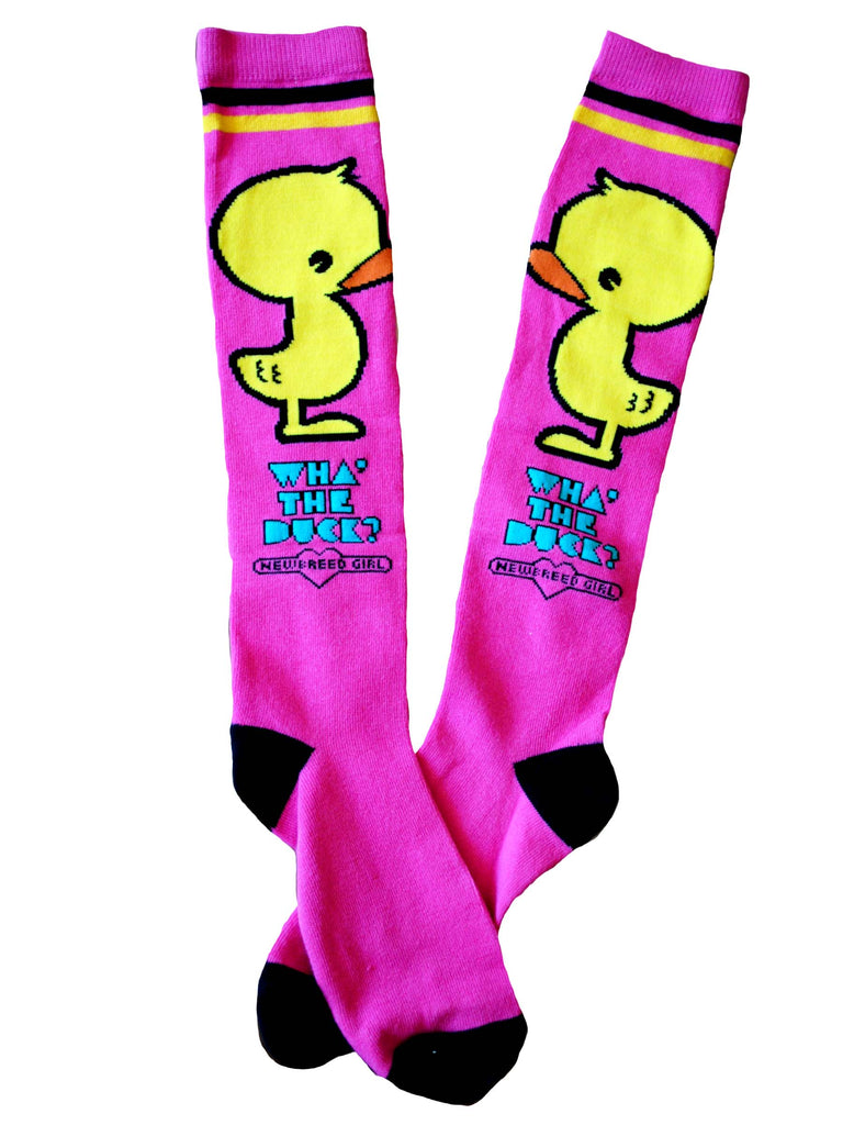 NewBreed Wha The Duck Knee Socks
