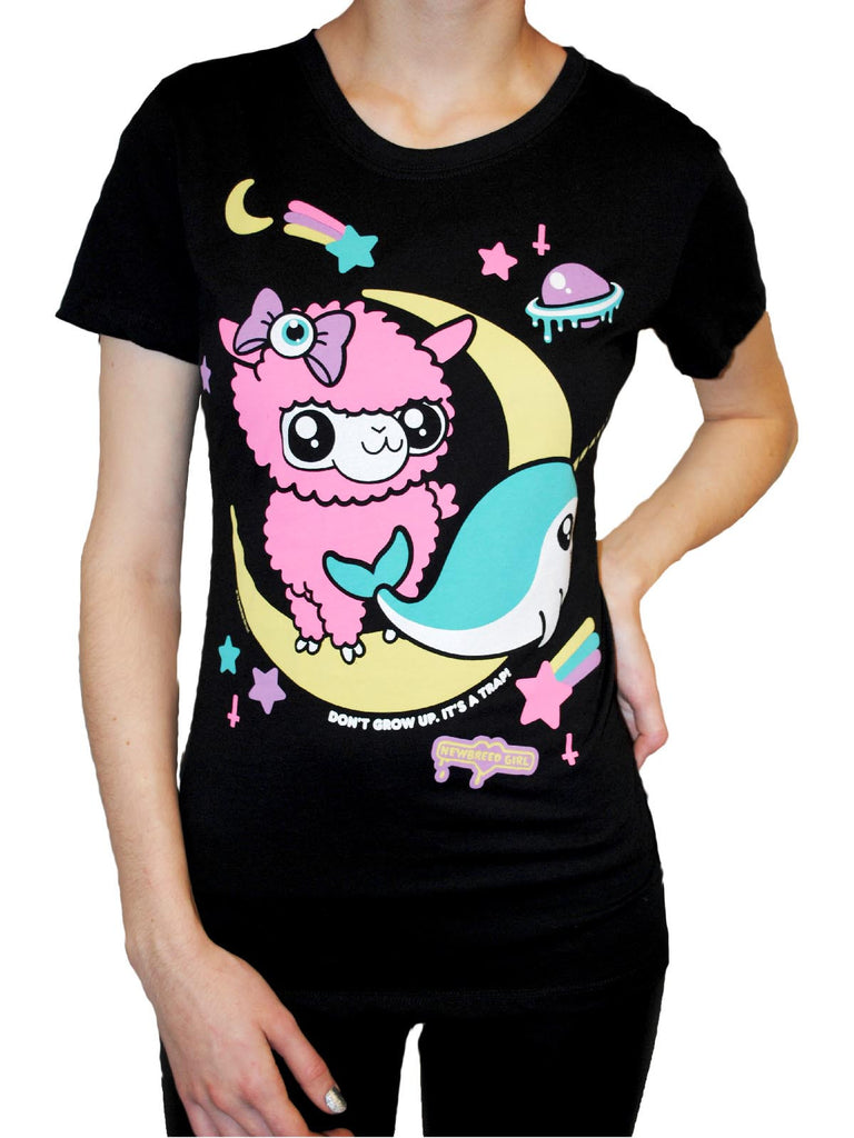 NewBreed Alpaca & Narwhal Don't Grow Up Tee