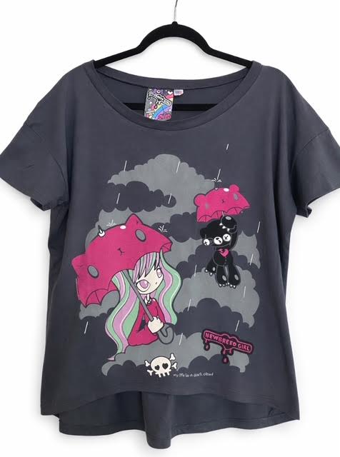 Violetta Skye MY LIFE IS A DARK CLOUD Oversize Tee