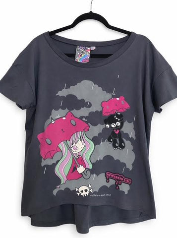 Violetta Skye MY LIFE IS A DARK CLOUD Oversize Tee