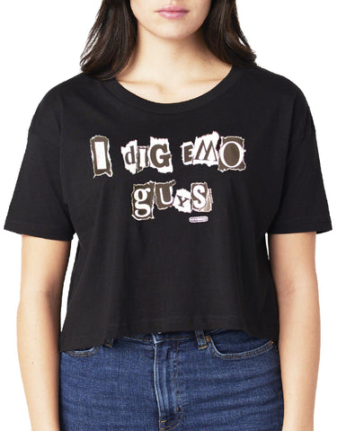 NewBreed Girl: I Dig Emo Guys Crop T Shirt