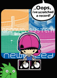 NewBreed® Y2K Glitter BORN TO DJ T-Shirt - Vintage Slim Fit