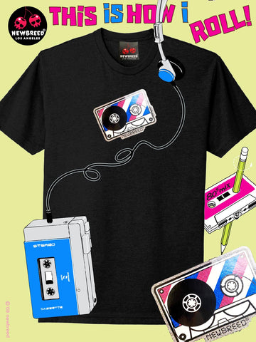 NewBreed®: Authentic 2001 Y2K Glitter Music Cassette Unisex T Shirt