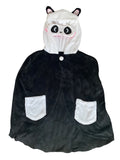 NewBreed Fuzzy Fu-King Panda Air Travel Capelet with Sleep Mask