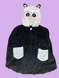 NewBreed Fuzzy Fu-King Panda Air Travel Capelet with Sleep Mask