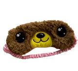 NewBreed Fuzzy Bear Air Travel Capelet with Sleep Mask