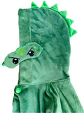 NewBreed Plushy Dino Air Travel Capelet with Sleep Mask