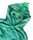 NewBreed Plushy Dino Air Travel Capelet with Sleep Mask