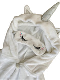 NewBreed Snuggly Unicorn Air Travel Capelet with Sleep Mask