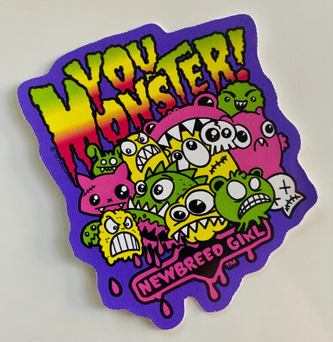 NewBreed Collectable You Monster! Sticker – Vintage Art