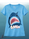 NewBreed® Y2K 2008 AARGH SHARK BAGGY V NECK T Shirt