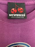 NewBreed® Y2K Glitter BORN TO DJ T-Shirt - Vintage Slim Fit