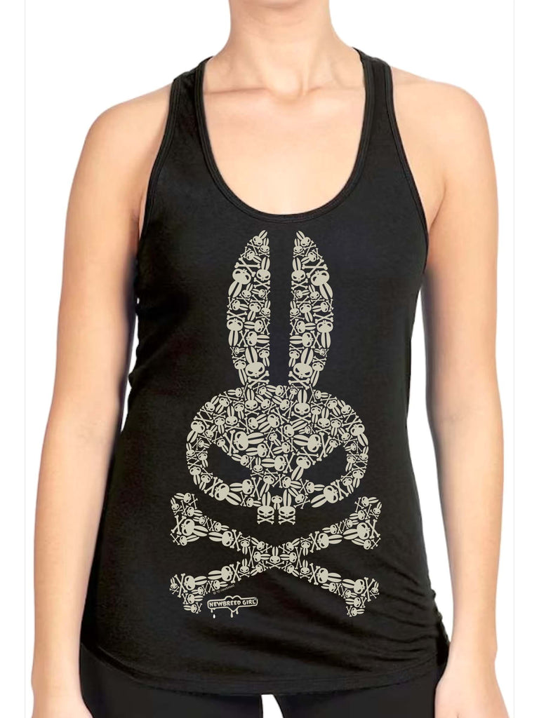NewBreed® Glow Up SKULL BUNNY Tank: Very Limited Quantity- Reduced