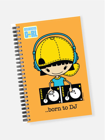 1990's NewBreed Girliez BORN TO DJ Blank Notebook