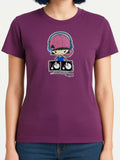 NewBreed® Y2K Glitter BORN TO DJ T-Shirt - Vintage Slim Fit