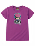 NewBreed® Y2K Glitter BORN TO DJ T-Shirt - Vintage Slim Fit