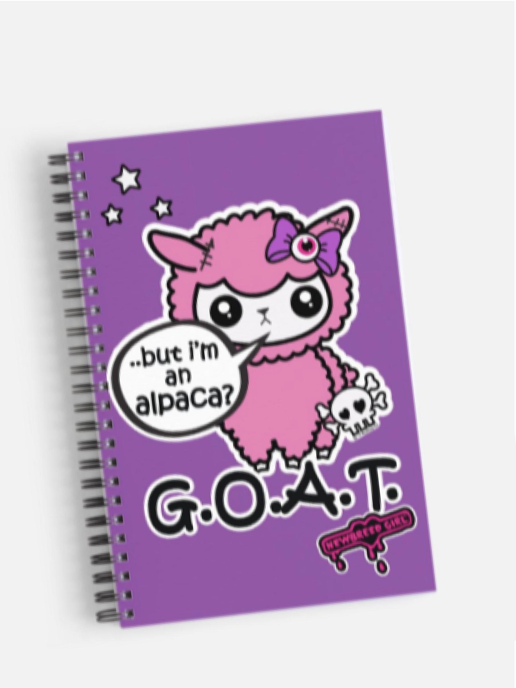 Y2K NewBreed Are U A G.O.A.T. or Alpaca Notebook – NewBreedGirl ...
