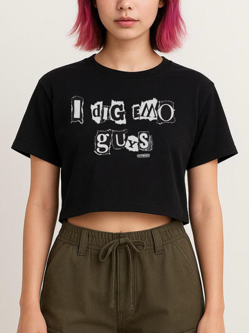 NewBreed Girl: I Dig Emo Guys Crop T Shirt