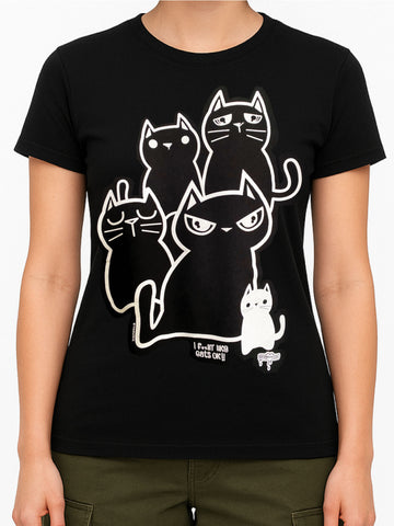 NewBreed Cat Lady- I Fckn Like Cats OK T Shirt