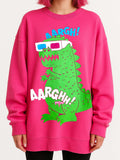 NewBreed® Vintage Y2K 3D-Dino Pullover- Very Limited Edition