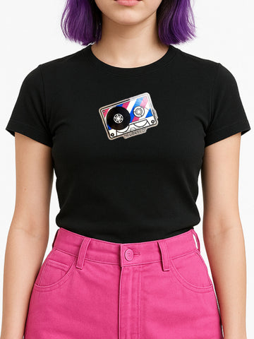 NewBreed®: Authentic 2001 Y2K Glitter Music Cassette T Shirt