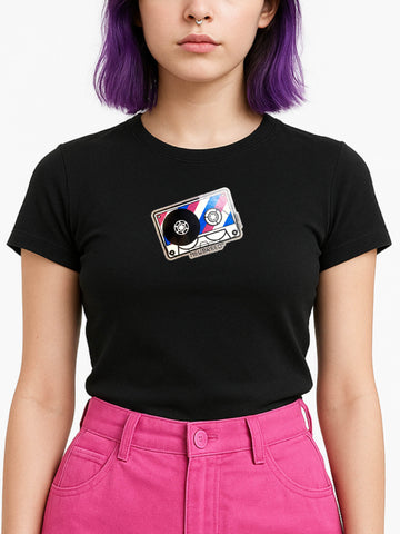 NewBreed®: Authentic 2001 Y2K Glitter Music Cassette T Shirt