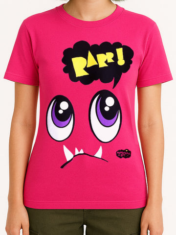 NewBreed Girl: Y2K Shy RARR Monsta T-Shirt- Regular Fit