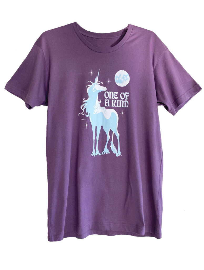 ONE OF A KIND Unicorn Plum Unisex T Shirt