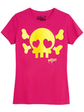 NewBreed Jelly Glitter Skully T Shirt- Regular Fit