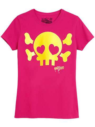 NewBreed Jelly Glitter Skully T Shirt- Regular Fit