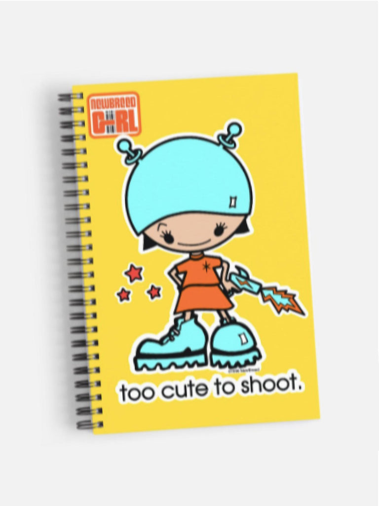1990's NewBreed® Girliez Too Cute Alien Blank Notebook