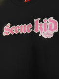 NewBreed®: Y2K Glitter Print Scene-Kid T Shirt- Extremely Limited Run