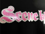 NewBreed®: Y2K Glitter Print Scene-Kid T Shirt- Extremely Limited Run