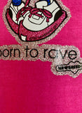 NewBreed®: Yr. 2000 Glitter Girlie BORN TO RAVE T Shirt- Regular Fit