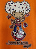 NewBreed®: Yr. 2000 Born To Rave Glitter Girlie~Y2K Snug Fit T Shirt