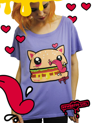 NewBreed Vintage Kat Burger Oversize Shirt