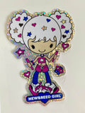 NewBreed Collectable Y2K Rave Glitter Dope Beatz Sickers Pack Of 3