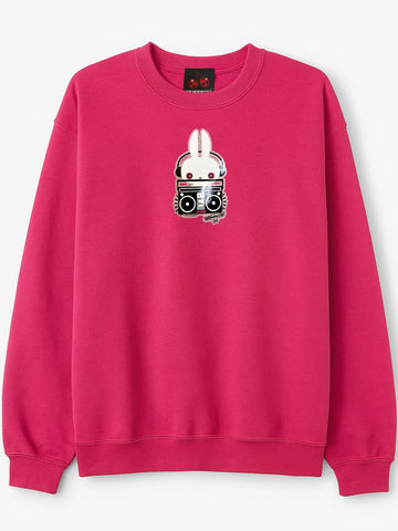 NewBreed Glitter Wired Boombox Bunzy Pullover – Y2K Glitter Rerelease (2010 Art)-Limited Run