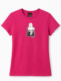 Hot pink NewBreed Girl Glitter Y2K Bunzy Boombox T Shirt, limited edition re-release