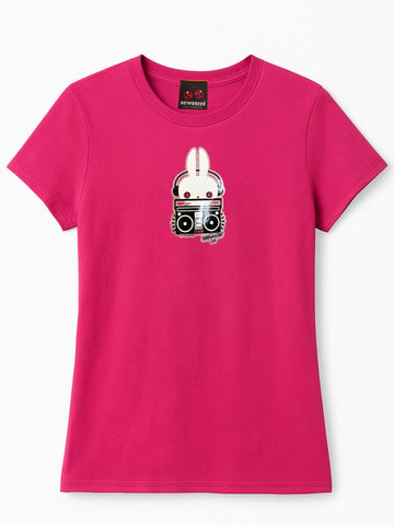NewBreed®: Y2K Glitter Wired Bombox Bunzy T Shirt-Limited Re-Release