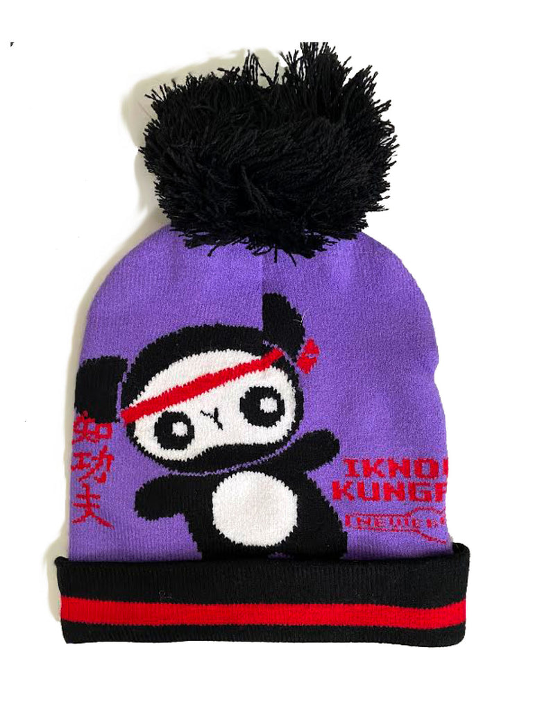 NewBreed Vintage FOO-KING Panda Pom Beanie