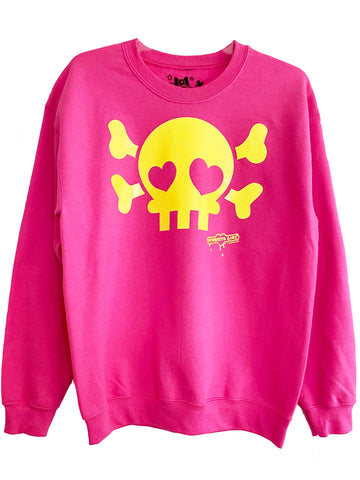 NewBreed Y2K Rare Jelly Glitter Skully Pullover